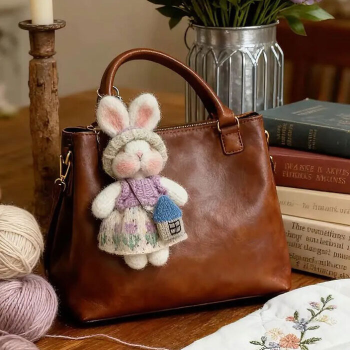 Handmade Rabbit Plush Keychain-1 Handmade Rabbit Plush Keychain-1