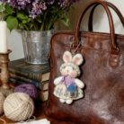 Handmade Rabbit Plush Keychain-3