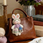 Handmade Rabbit Plush Keychain-4