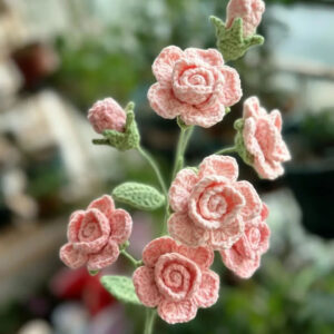 Crochet Barbie Rose Pattern(with Diagram Instructions)