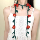 Sweet Rose Handmade Crochet Neck Scarf2