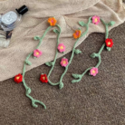 Sweet Rose Handmade Crochet Neck Scarf5